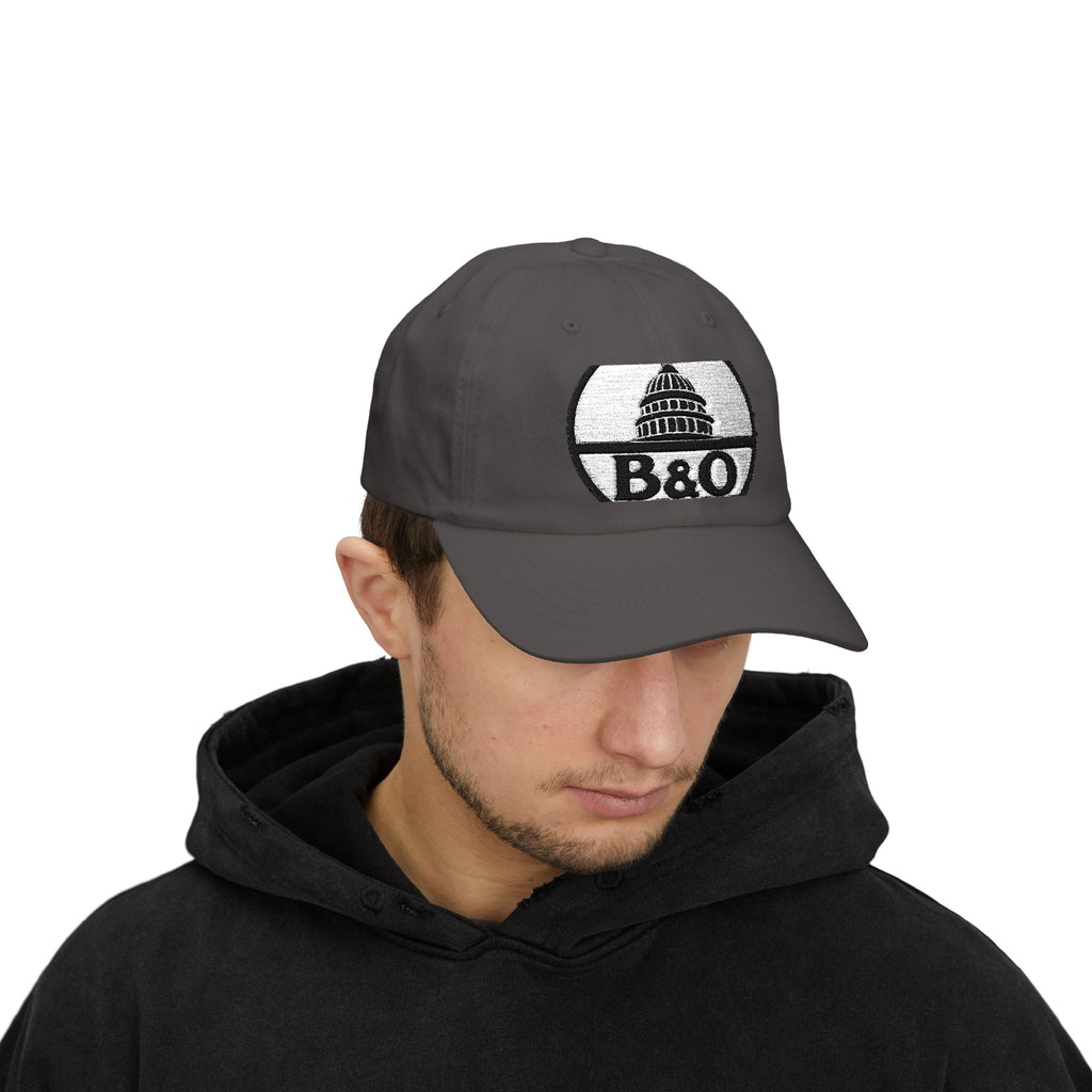 Baltimore and Ohio Railroad Embroidered Dad Cap Hat
