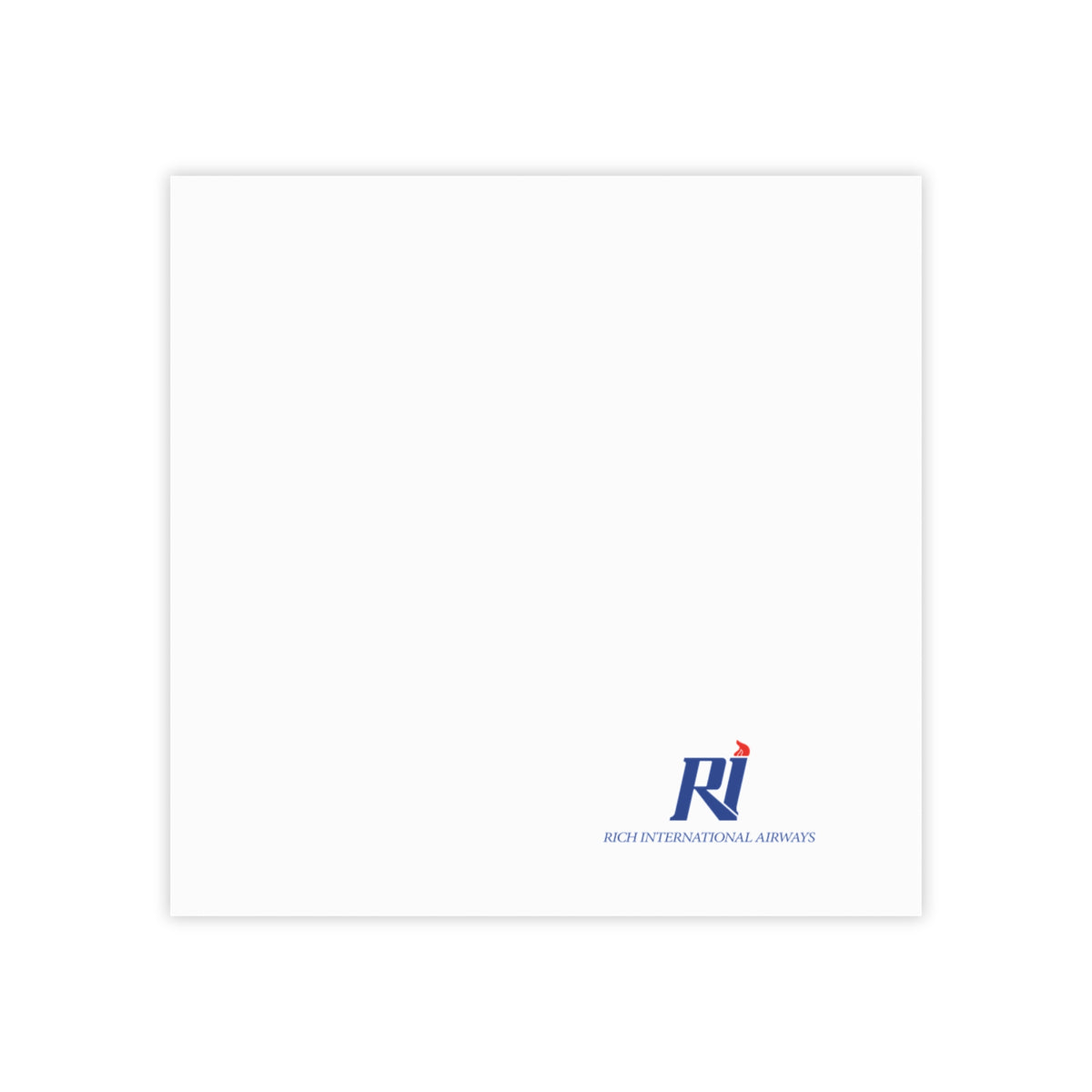 Rich International Airways Sticky Post-it Note Pad