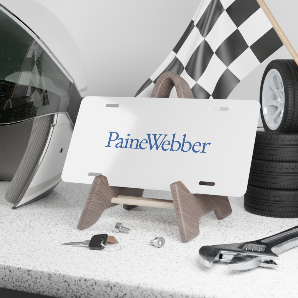 PaineWebber Vanity License Plate