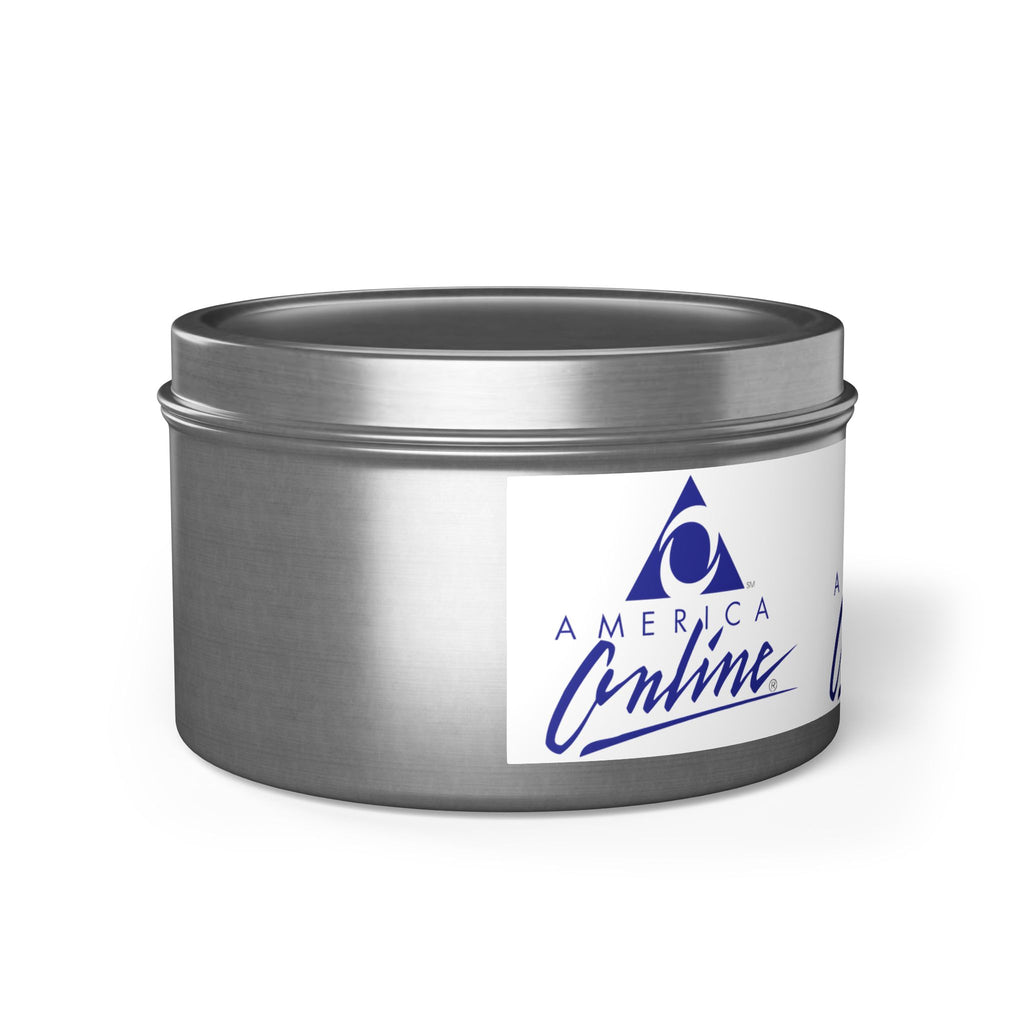 America Online (AOL) Tin Candle