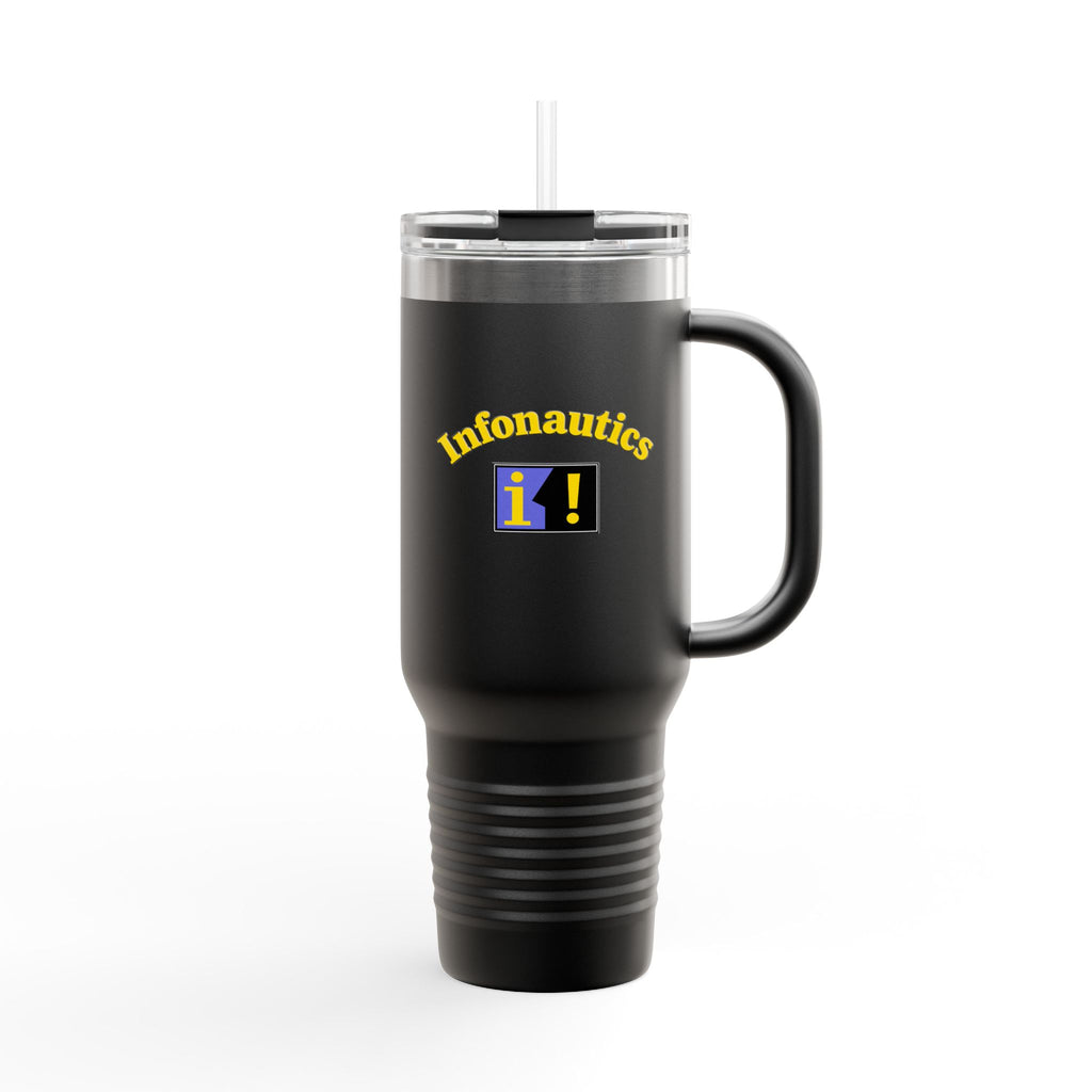 Infonautics 40oz Insulated Travel Mug Stainless Tumbler