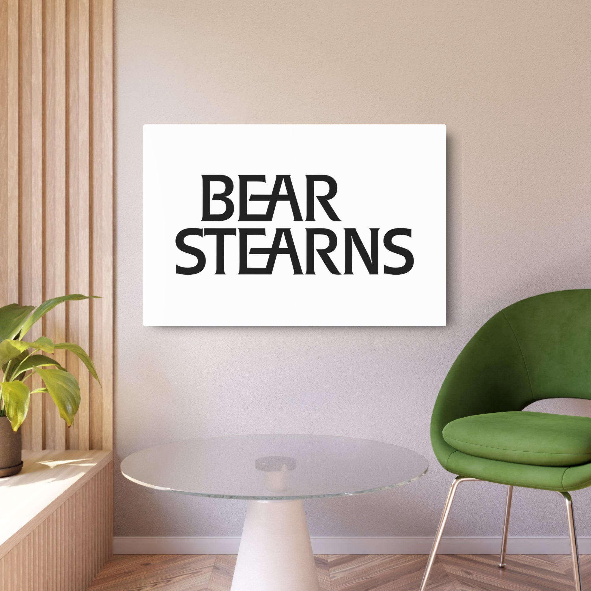 Bear Stearns Metal Sign