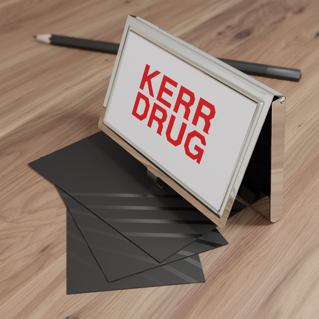 Kerr Drug Metal Business Card Holder