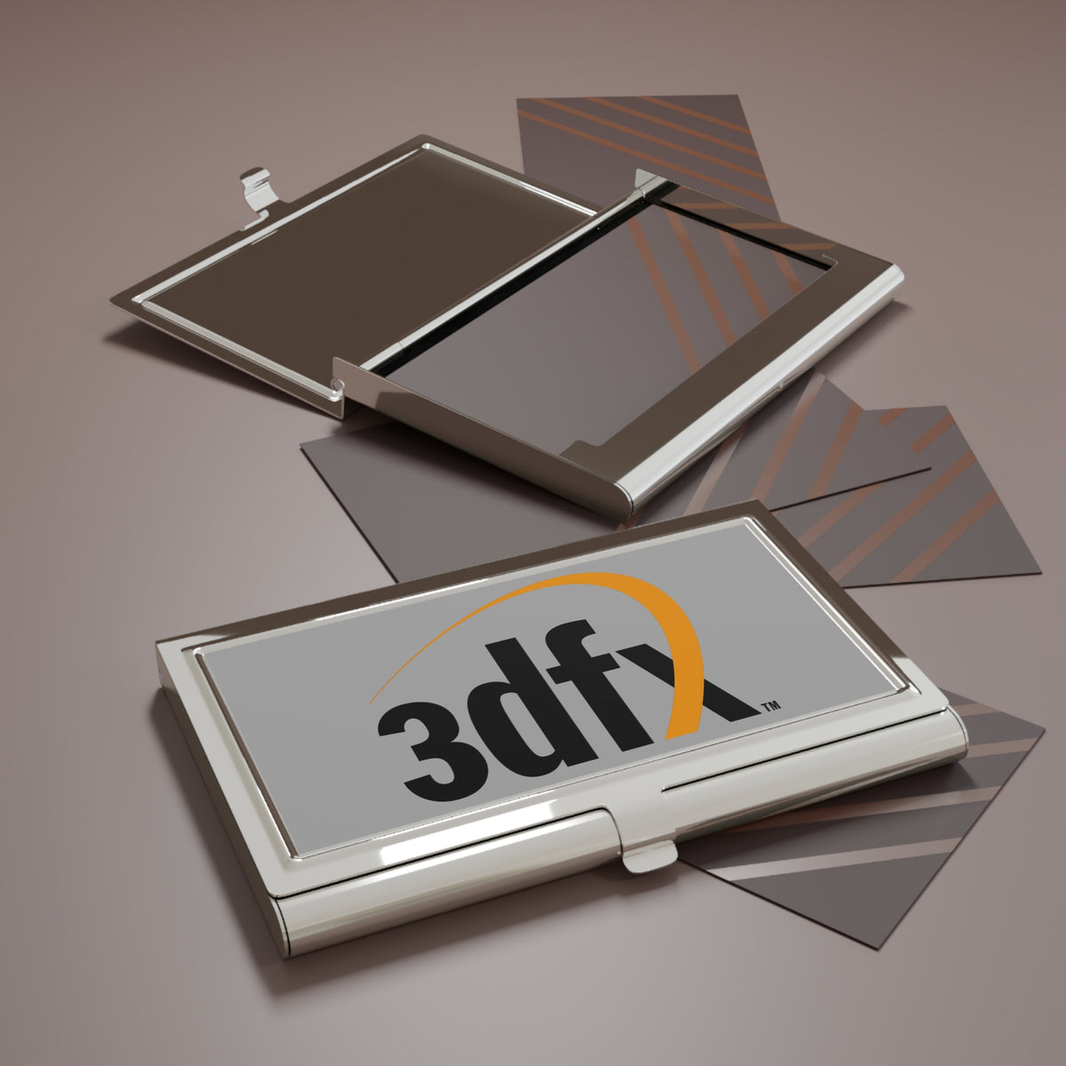 3dfx Interactive Metal Business Card Holder