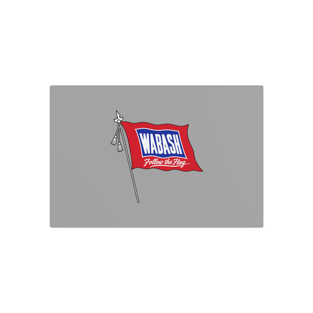 Wabash Railroad Metal Sign