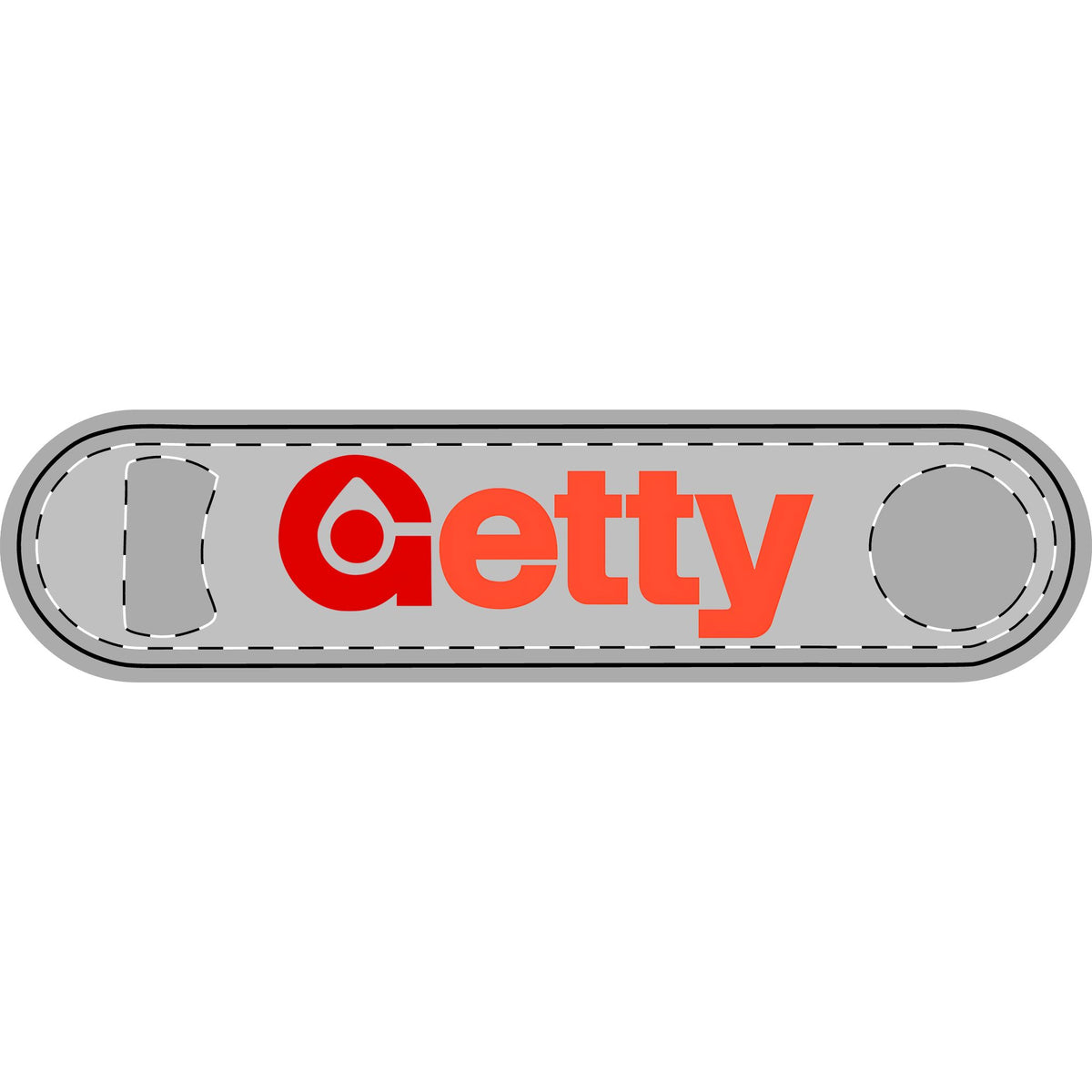 Getty Oil Metal Bottle Opener
