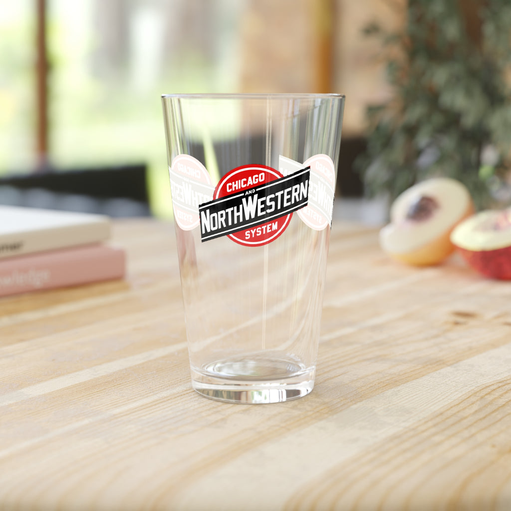 Chicago and North Western Railway 16oz Pint Glass