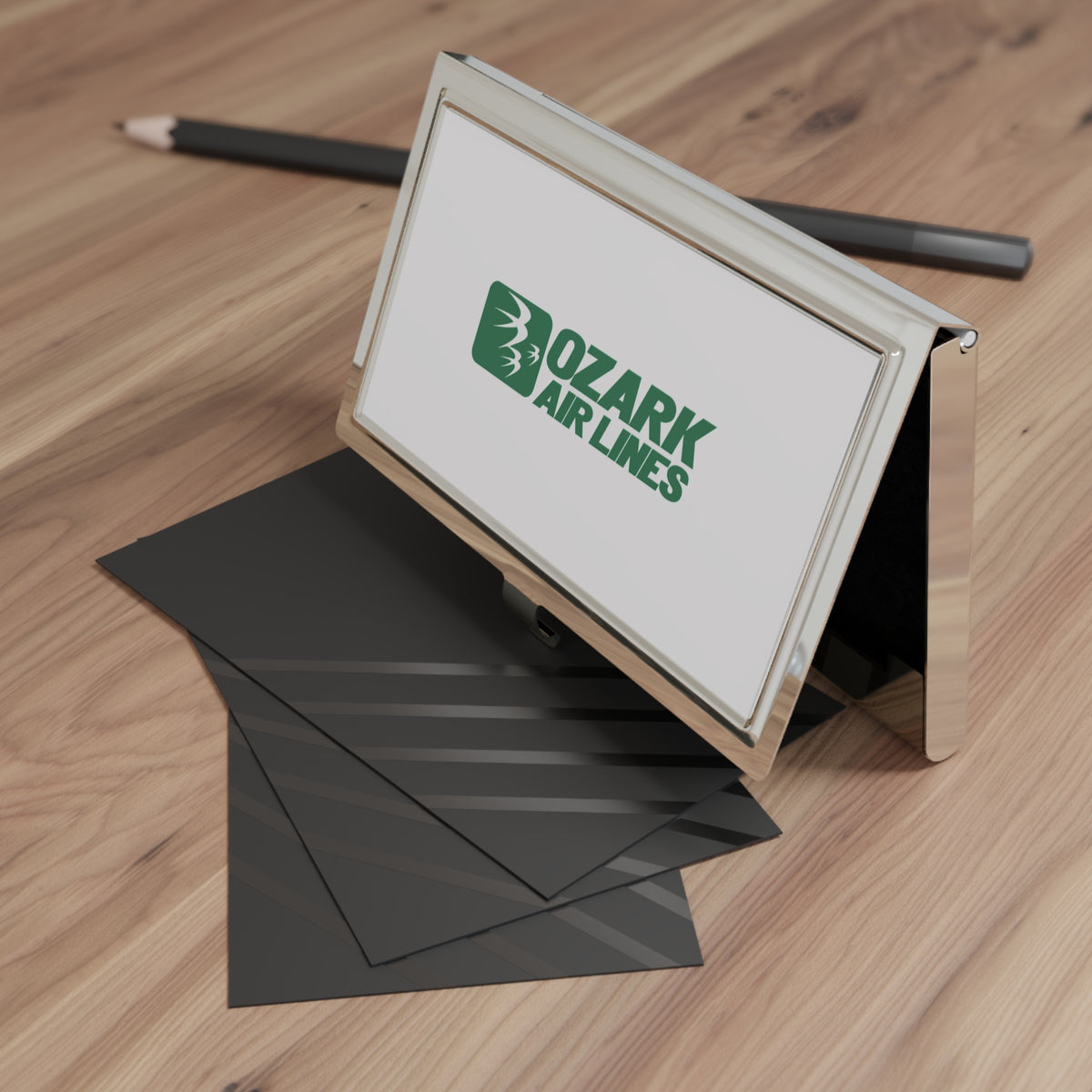 Ozark Air Lines Metal Business Card Holder