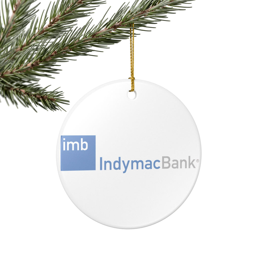 IndyMac Bank Ceramic Ornament
