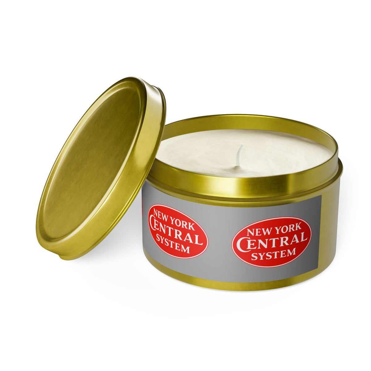 New York Central Railroad Tin Candle