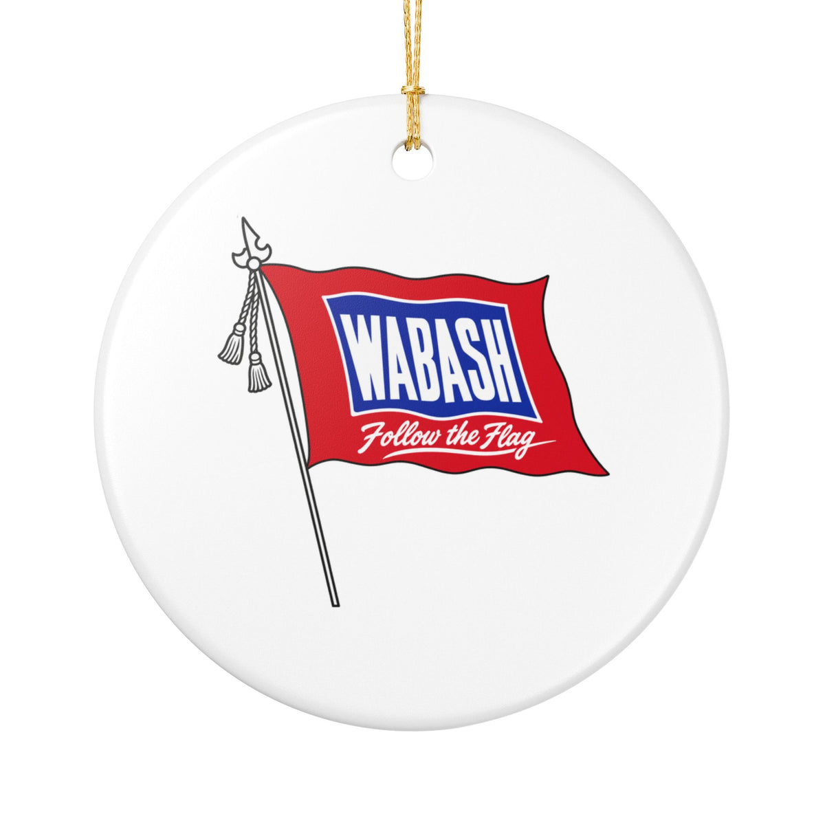 Wabash Railroad Ceramic Ornament