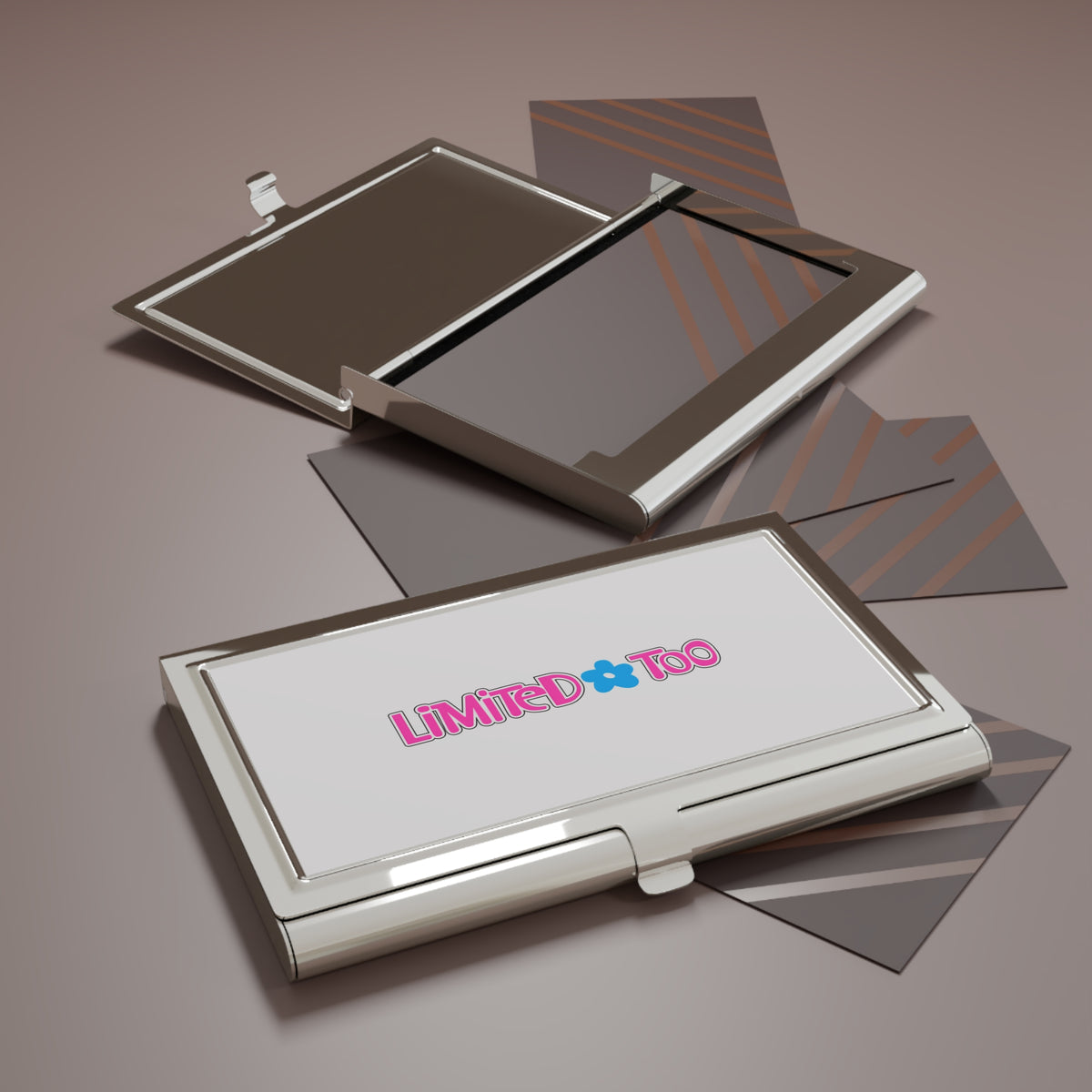 Limited Too Metal Business Card Holder