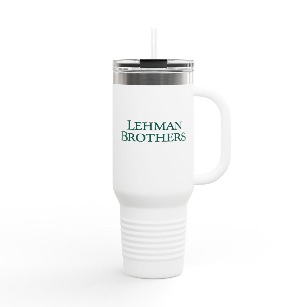 Lehman Brothers 40oz Insulated Travel Mug Stainless Tumbler