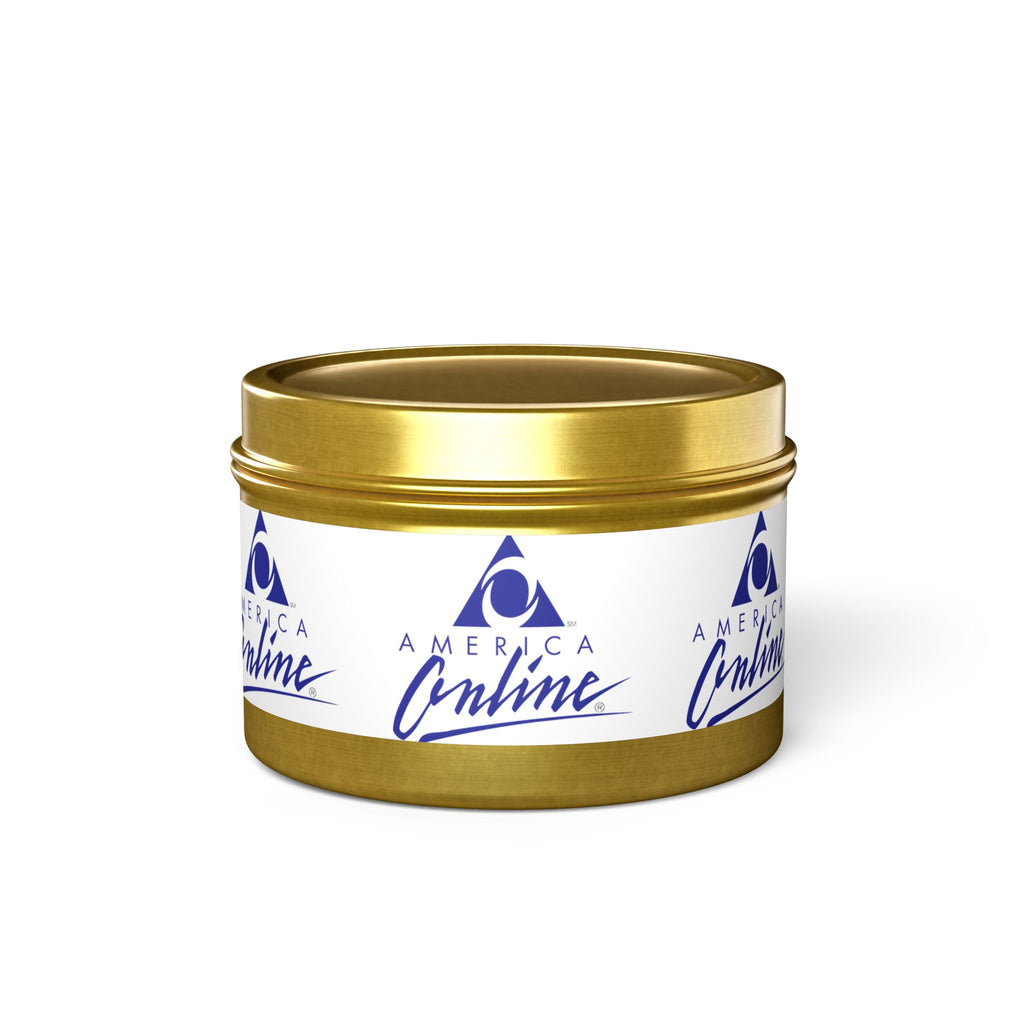America Online (AOL) Tin Candle