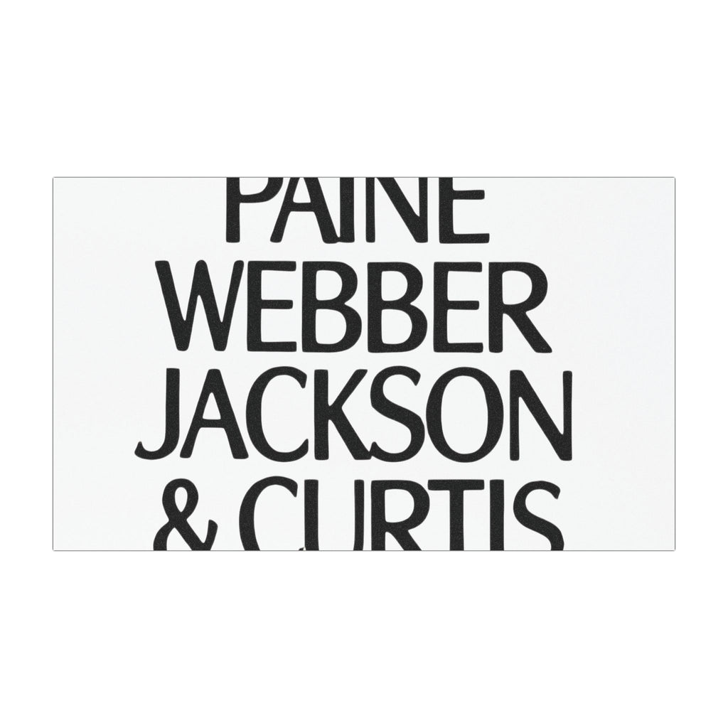 Paine Webber Jackson & Curtis Car Magnet