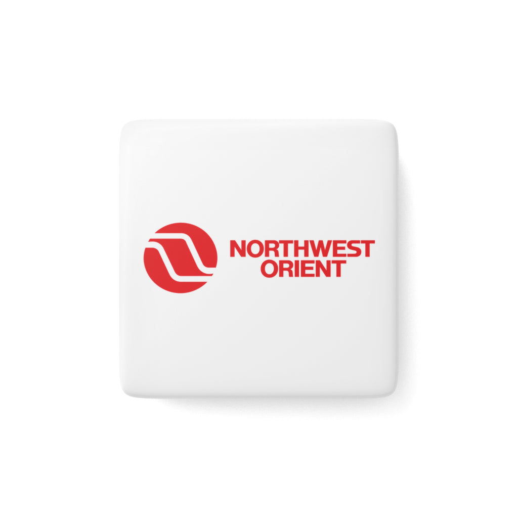 Northwest Orient Airlines Square Porcelain Fridge Magnet