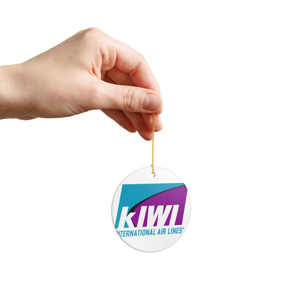 Kiwi International Air Lines Ceramic Ornament