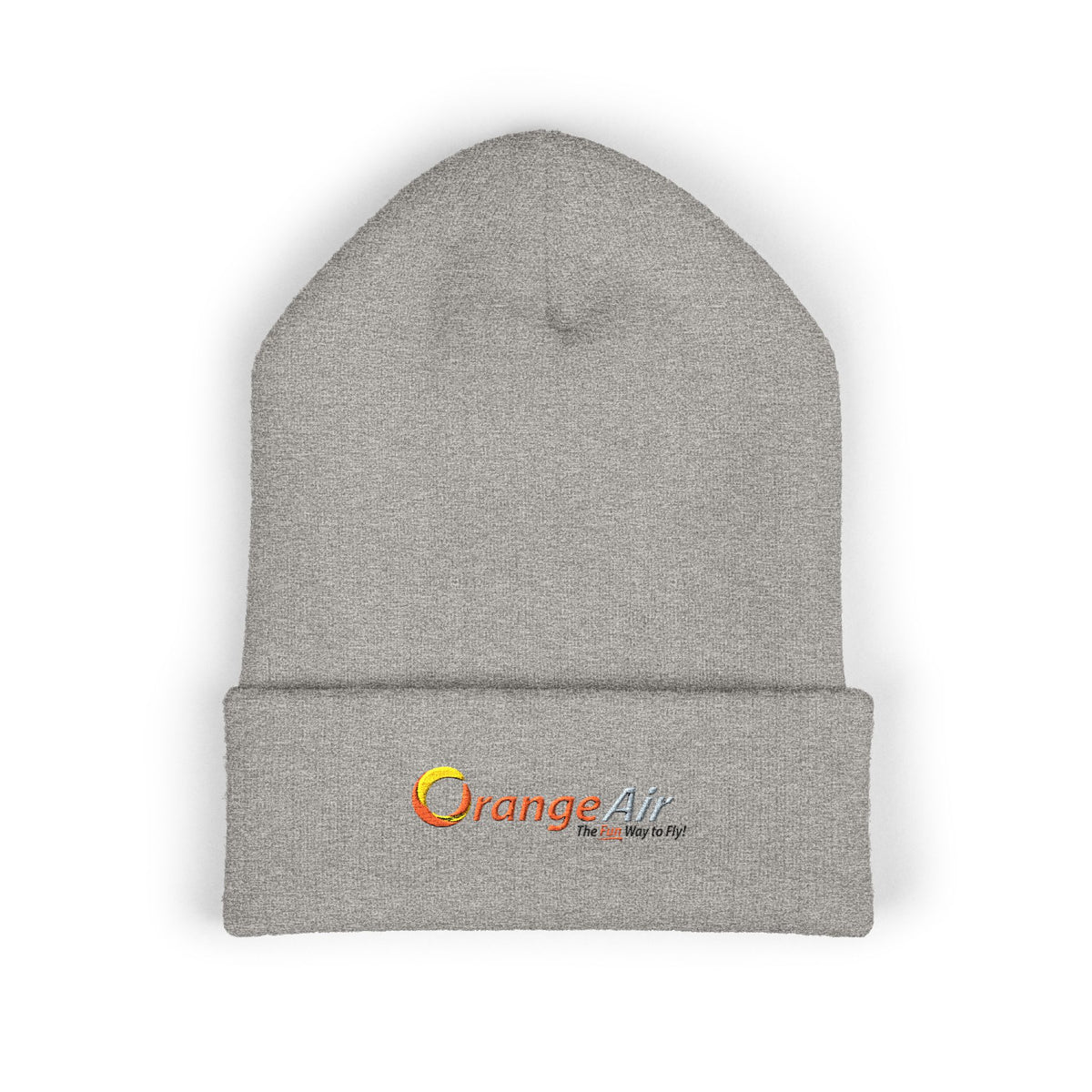 Orange Air Cuffed Beanie