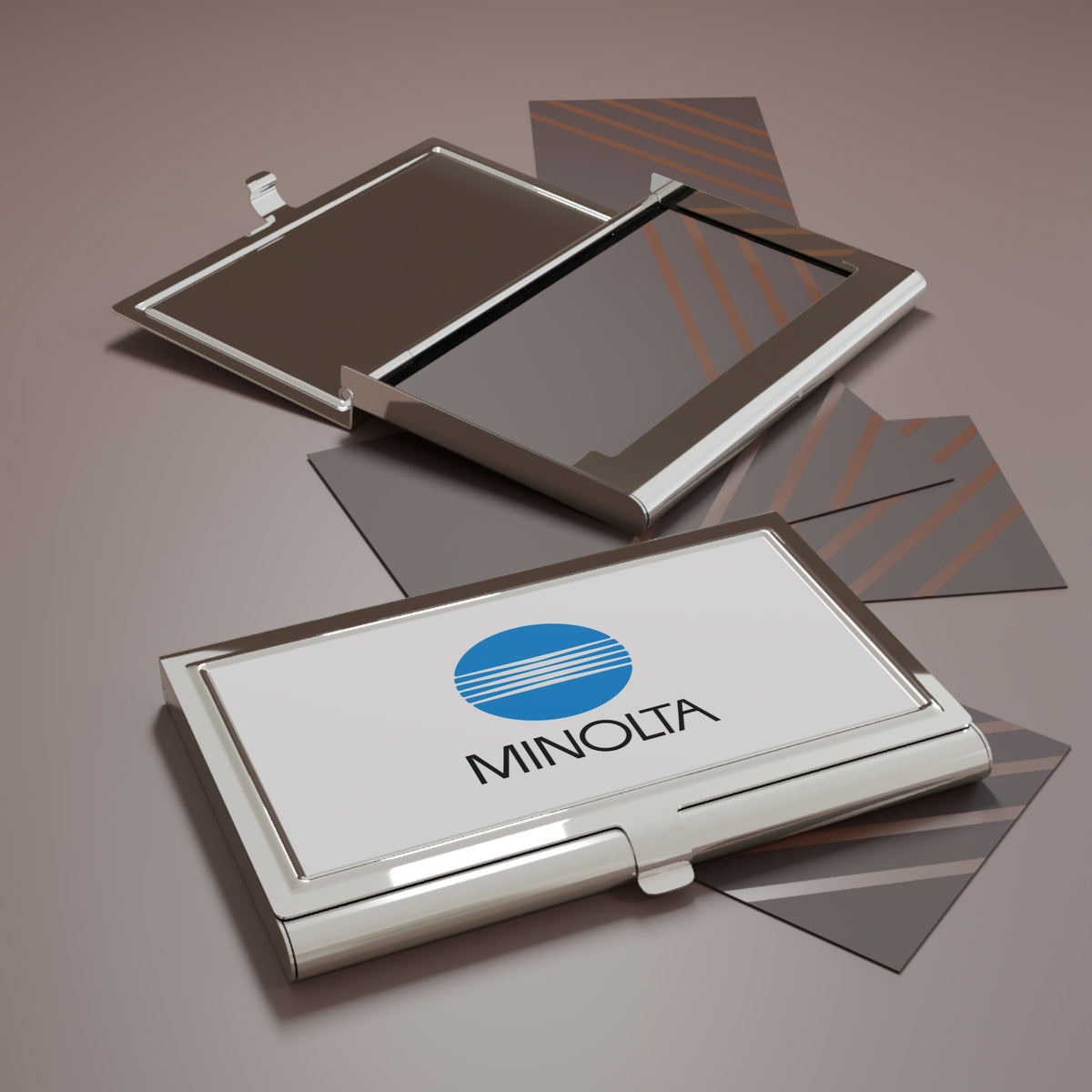 Minolta Metal Business Card Holder