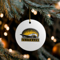 Bombardier JetTrain Ceramic Ornament