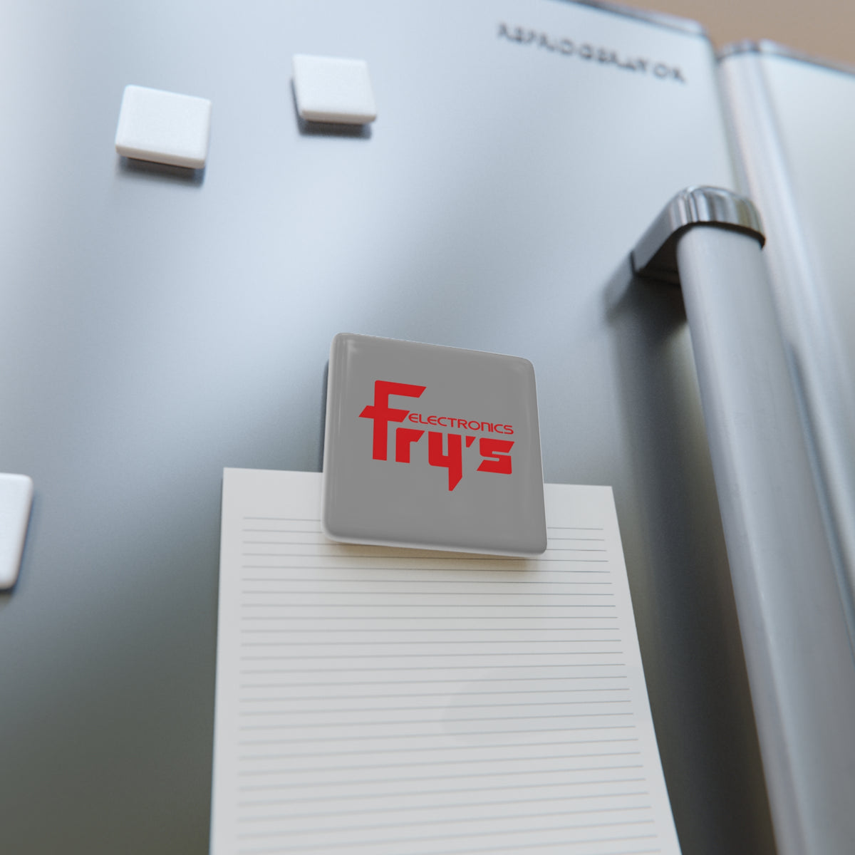 Fry's Electronics Square Porcelain Fridge Magnet