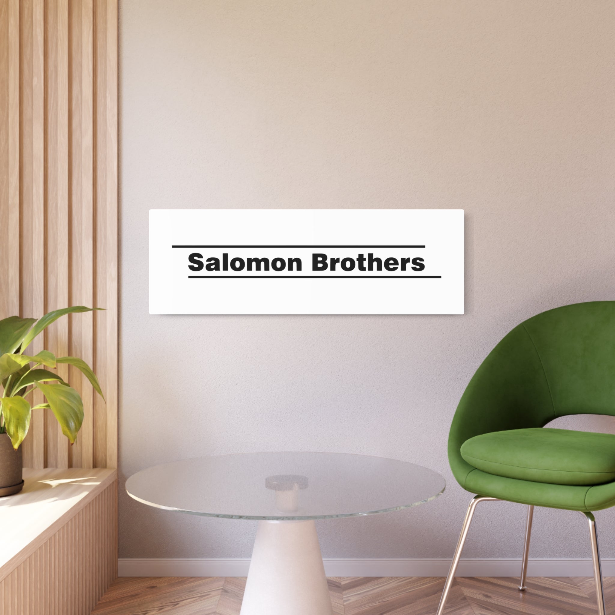 Salomon Brothers Metal Sign