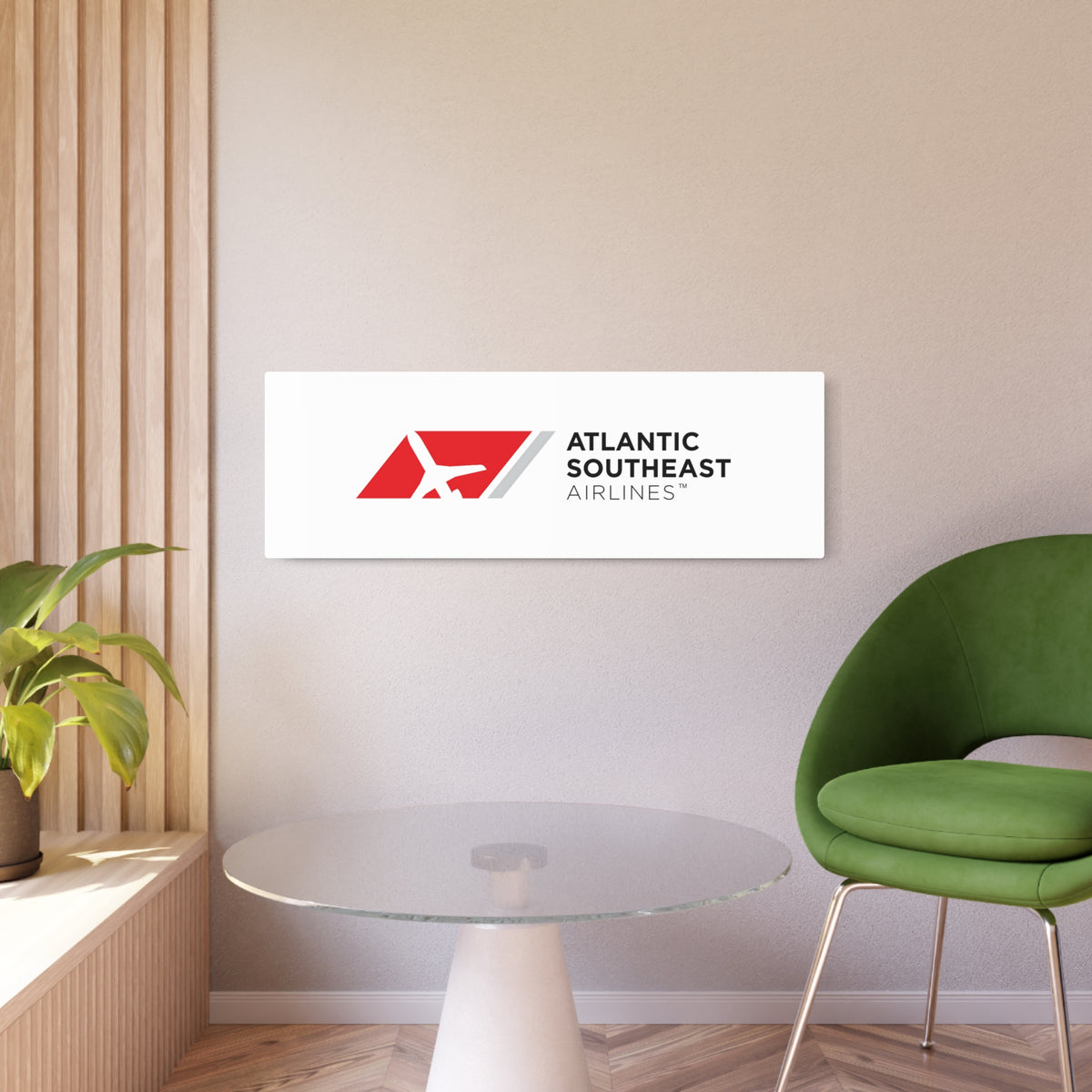 Atlantic Southeast Airlines Metal Sign
