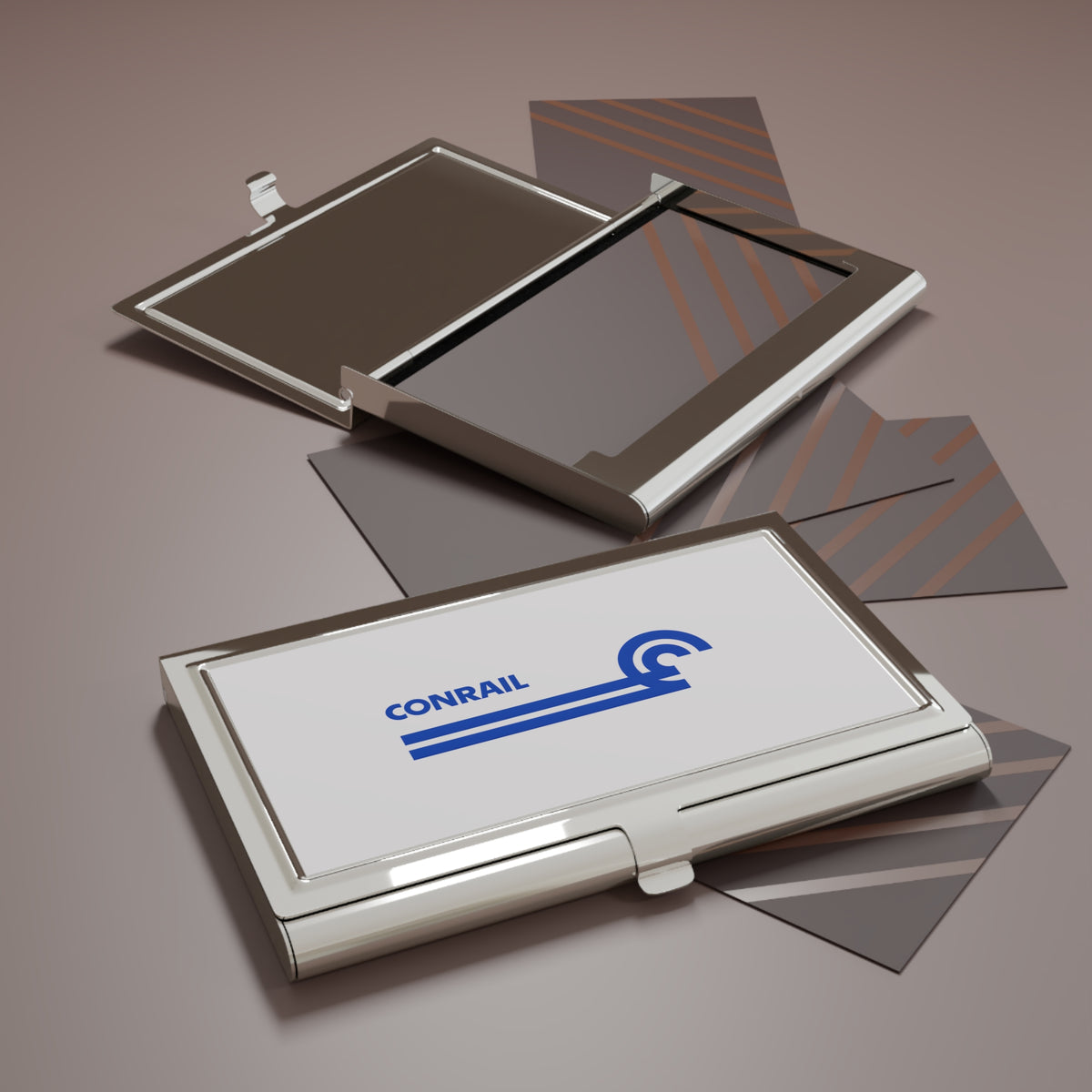 Conrail Metal Business Card Holder