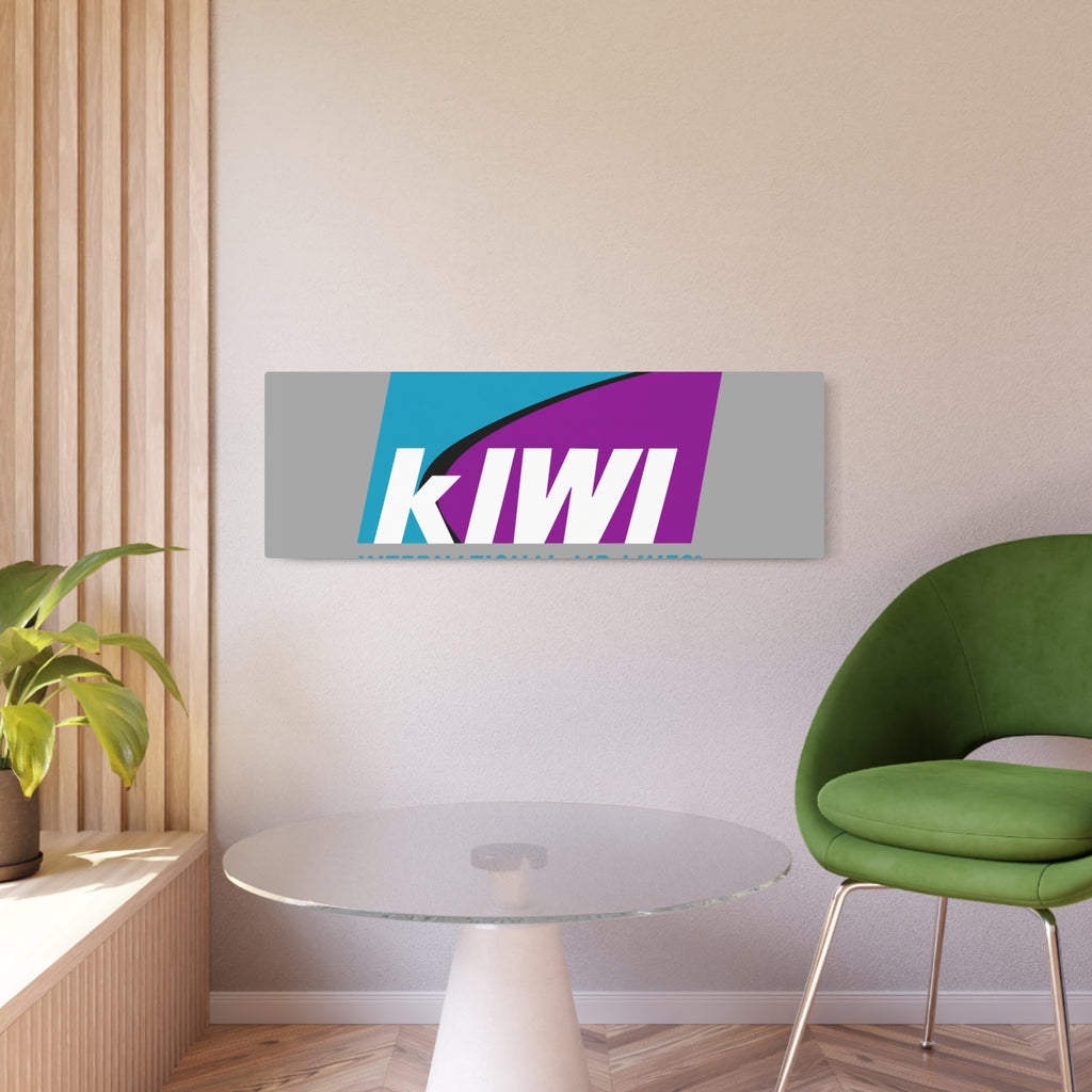 Kiwi International Air Lines Metal Sign