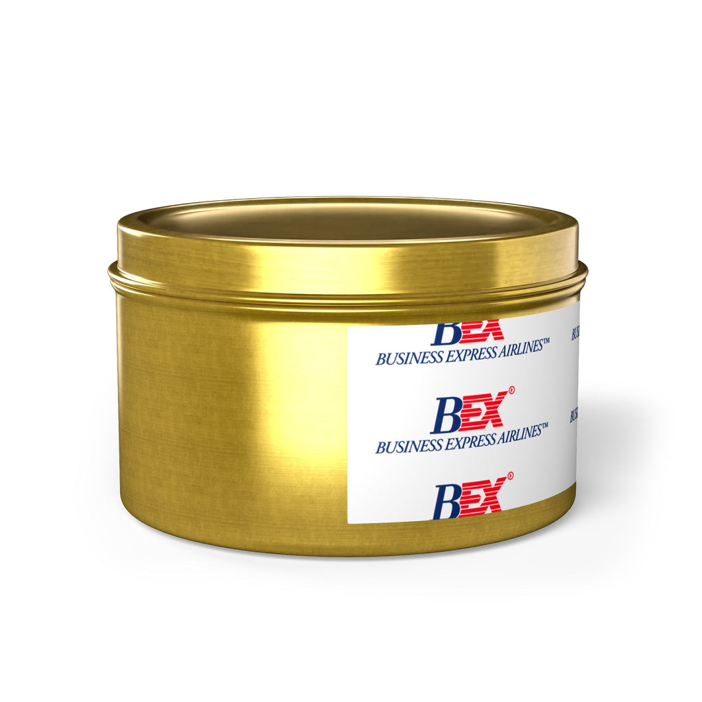 Business Express Airlines Tin Candle
