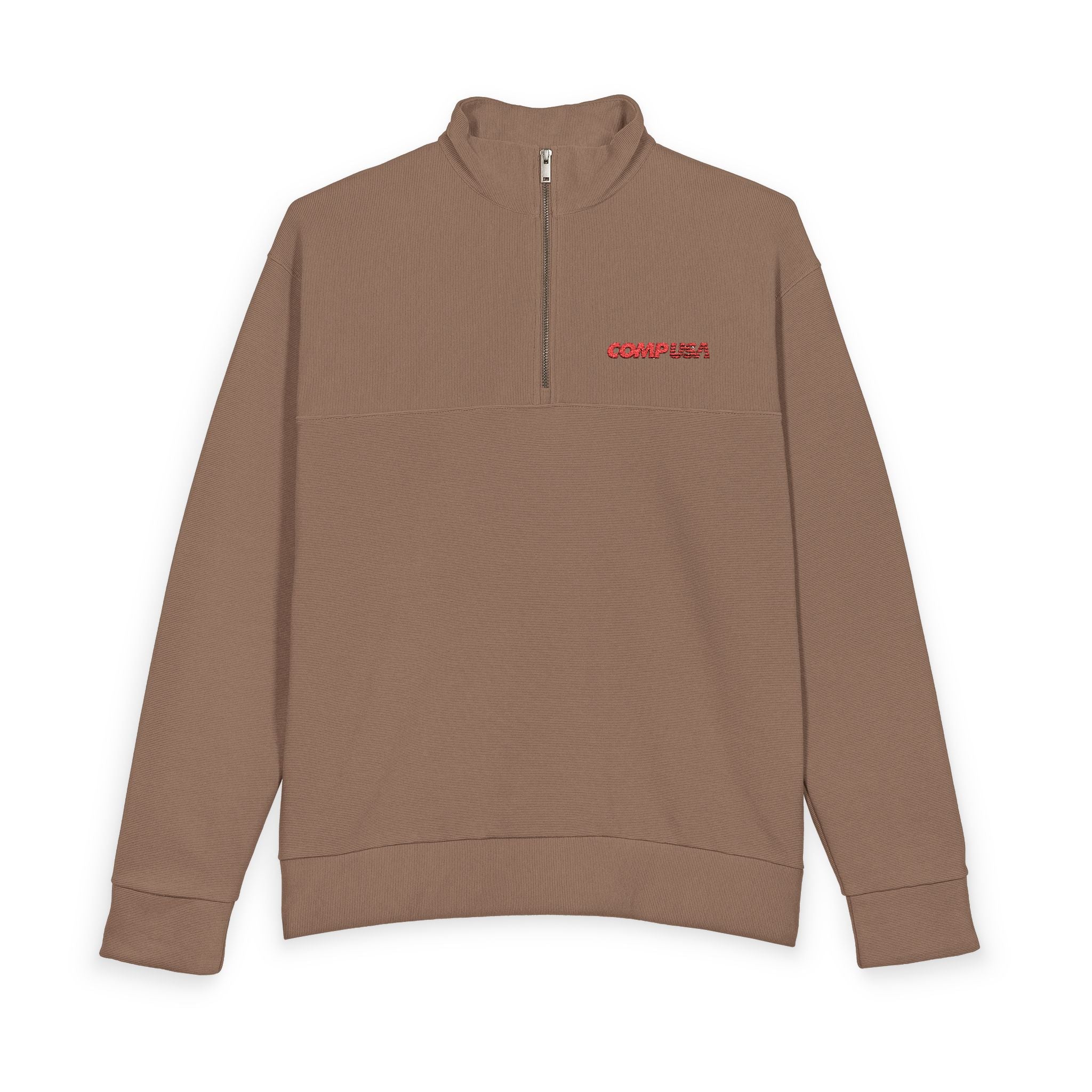 CompUSA Heavy Knit Quarter-Zip Sweatshirt