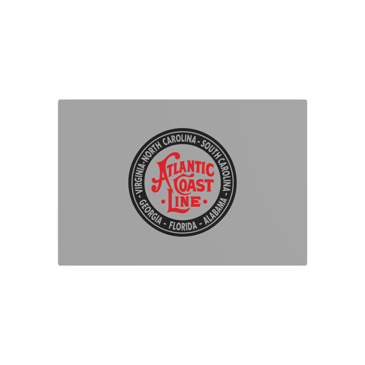 Atlantic Coast Line Railroad Metal Sign