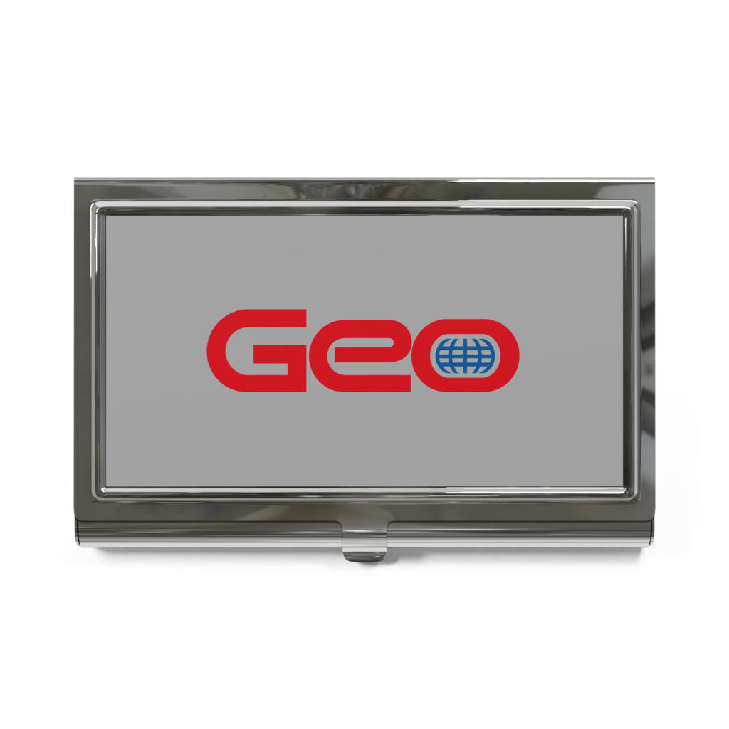Geo Metal Business Card Holder