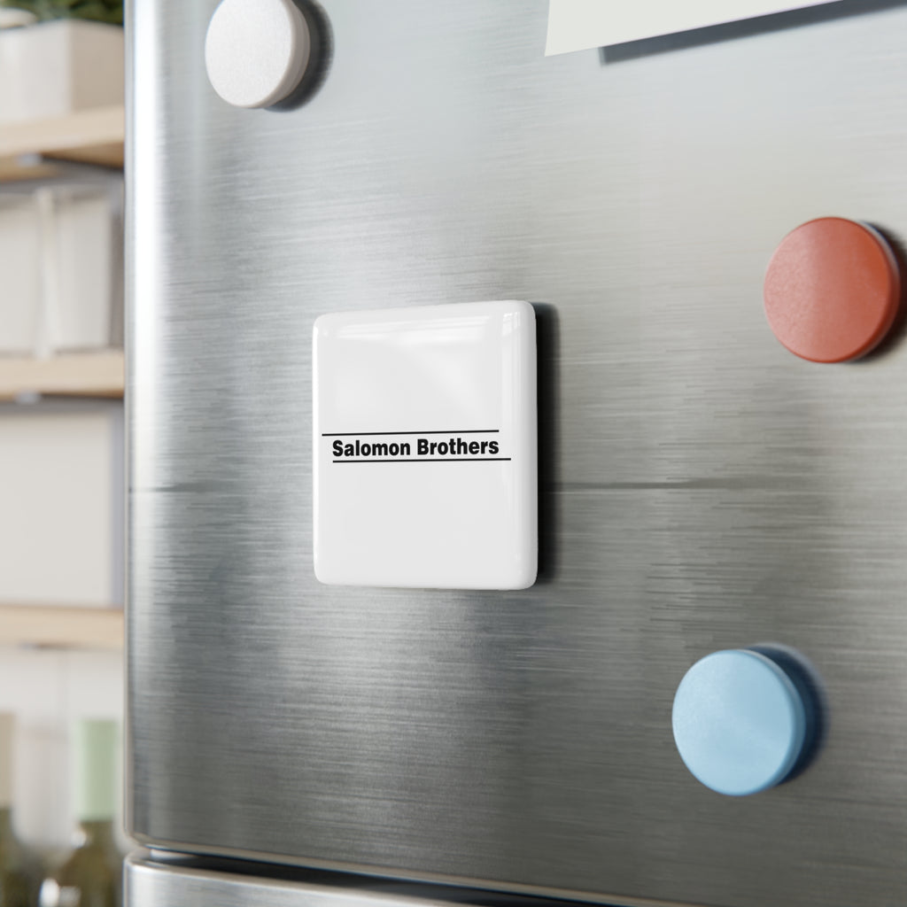 Salomon Brothers Square Porcelain Fridge Magnet