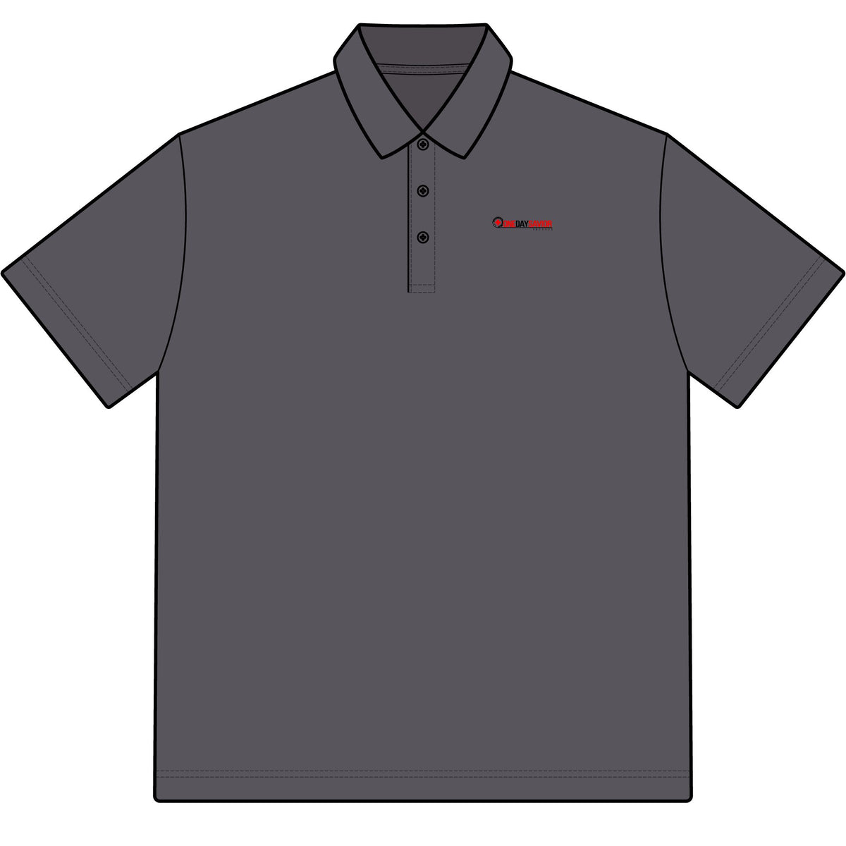 One Day Savior Recordings Cotton Polo Shirt