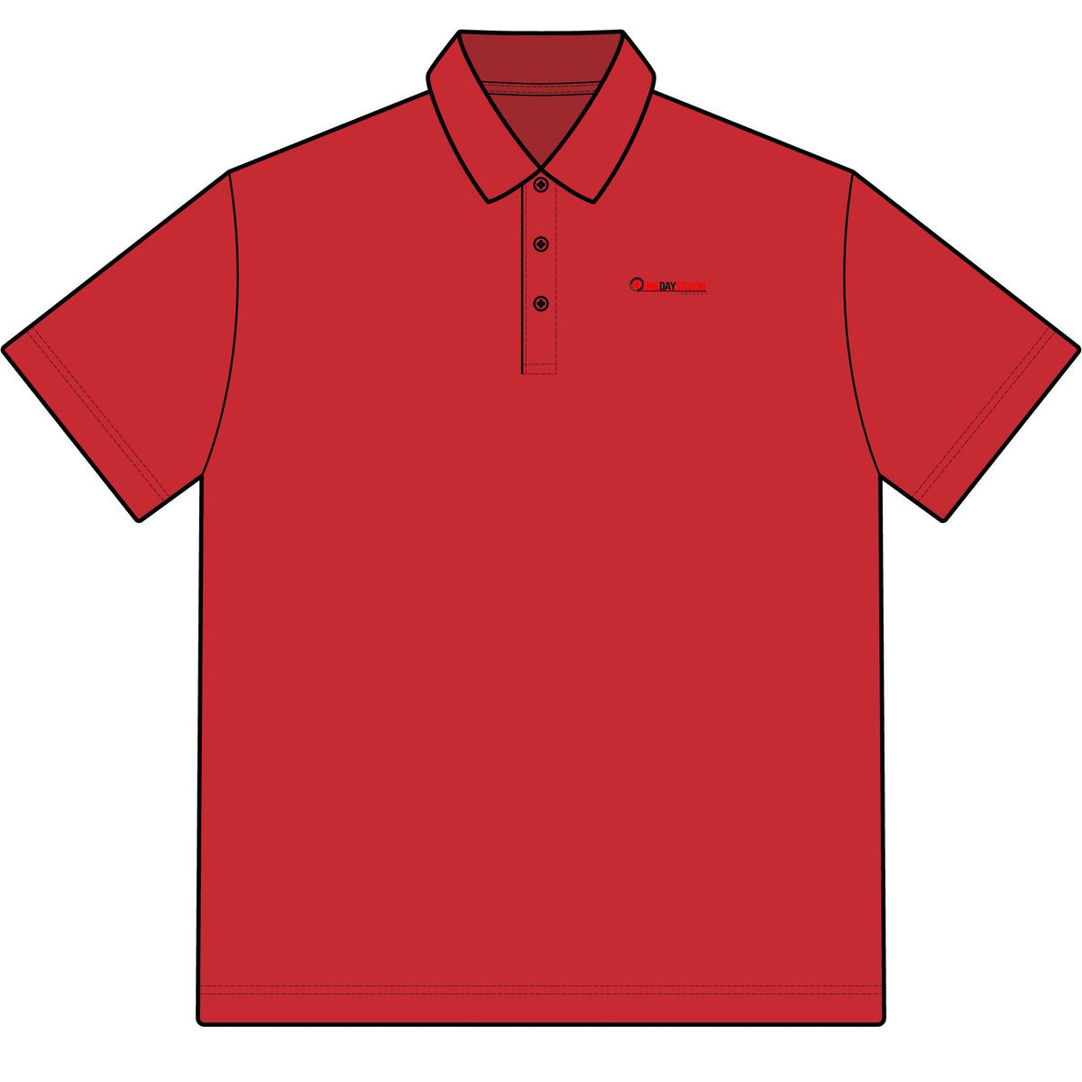 One Day Savior Recordings Cotton Polo Shirt