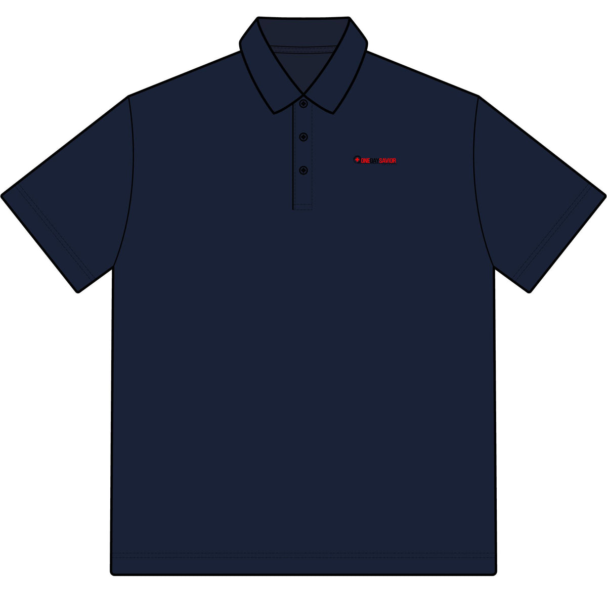 One Day Savior Recordings Cotton Polo Shirt