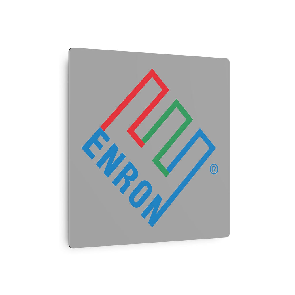 Enron Square Metal Sign