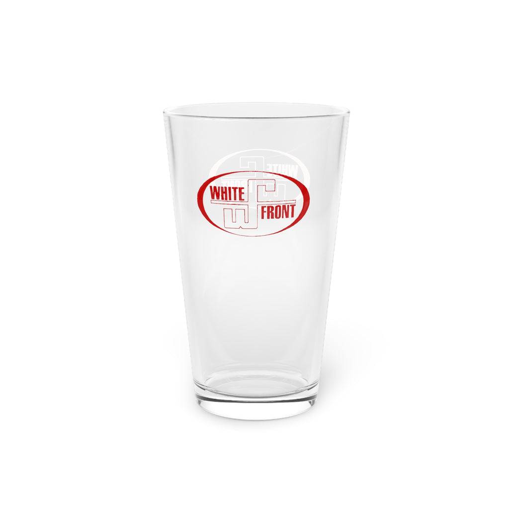 White Front 16oz Pint Glass
