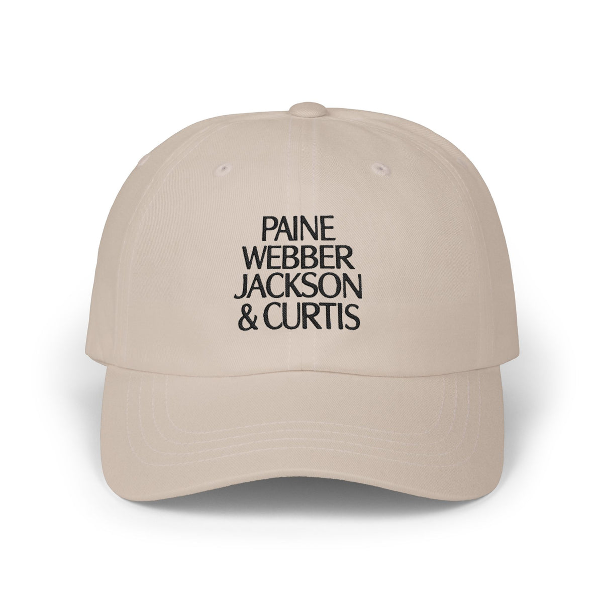 Paine Webber Jackson & Curtis Embroidered Dad Cap Hat