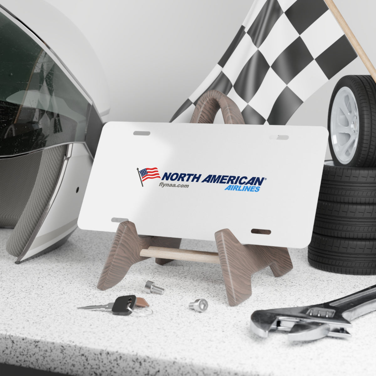 North American Airlines Vanity License Plate