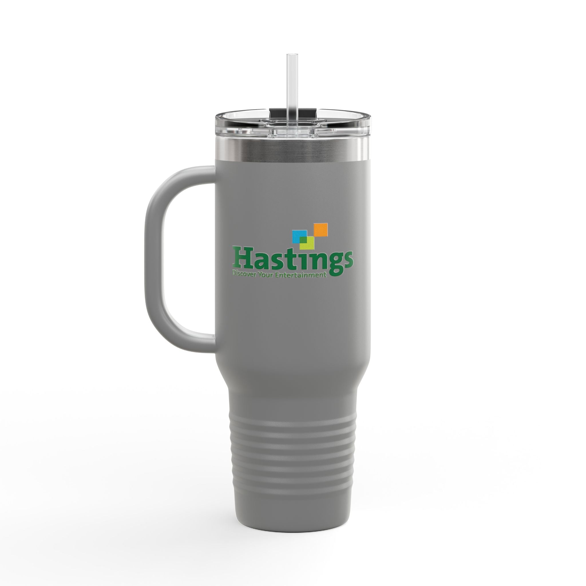 Hastings Entertainment 40oz Insulated Travel Mug Stainless Tumbler
