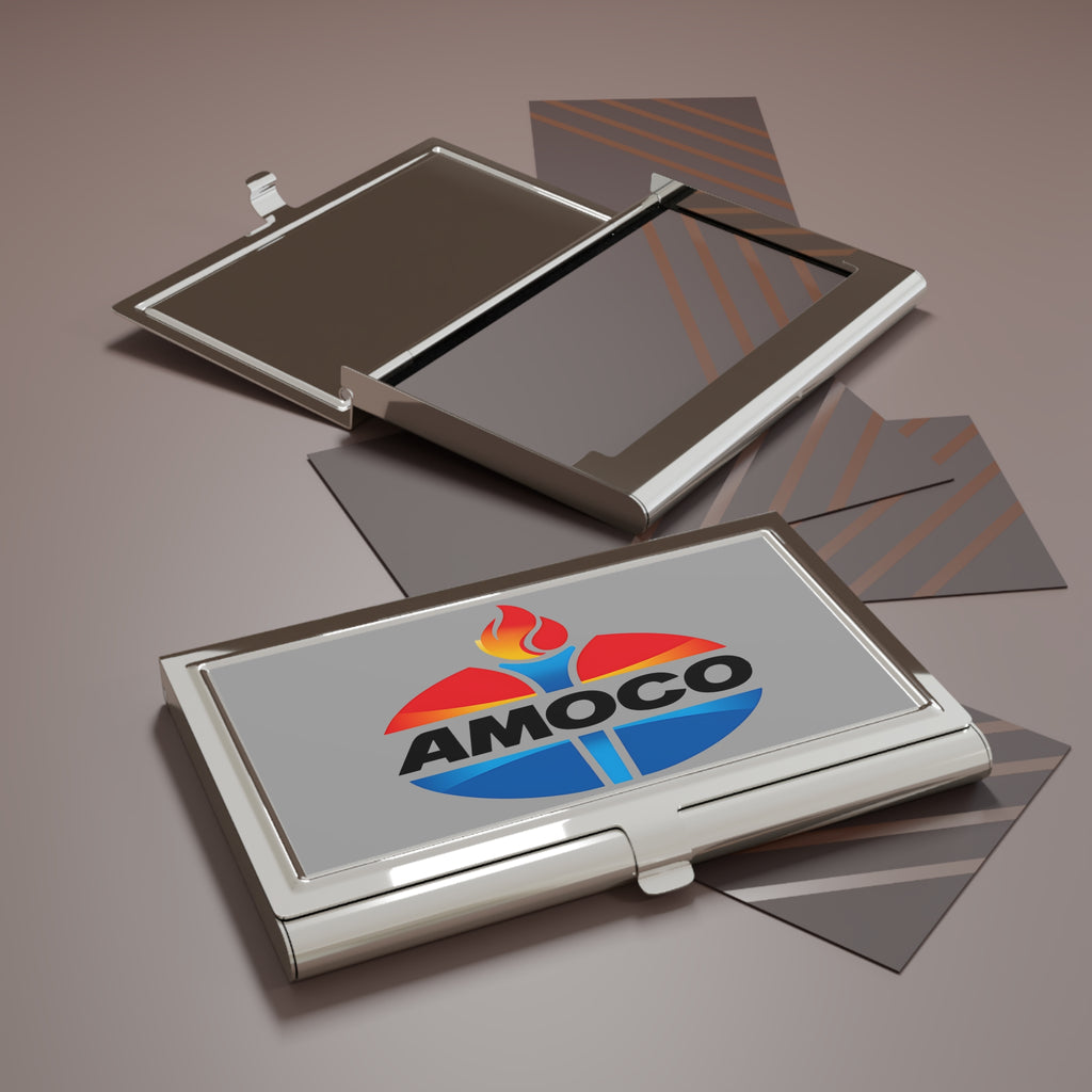 Amoco Metal Business Card Holder