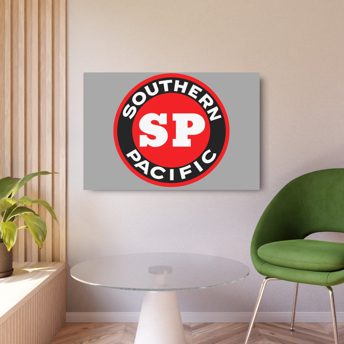 Southern Pacific Railroad Metal Sign