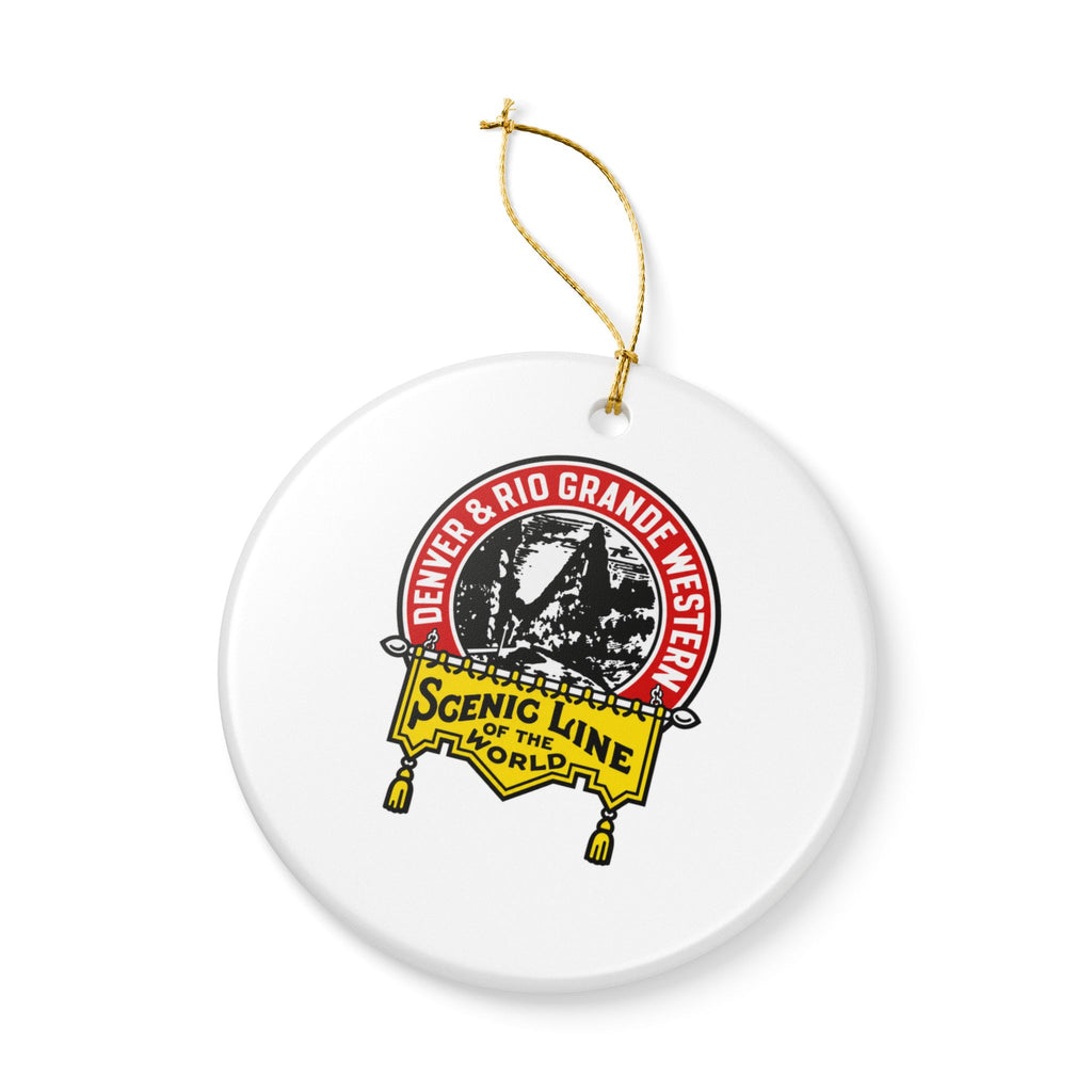 Denver and Rio Grande Western Railroad Ceramic Ornament