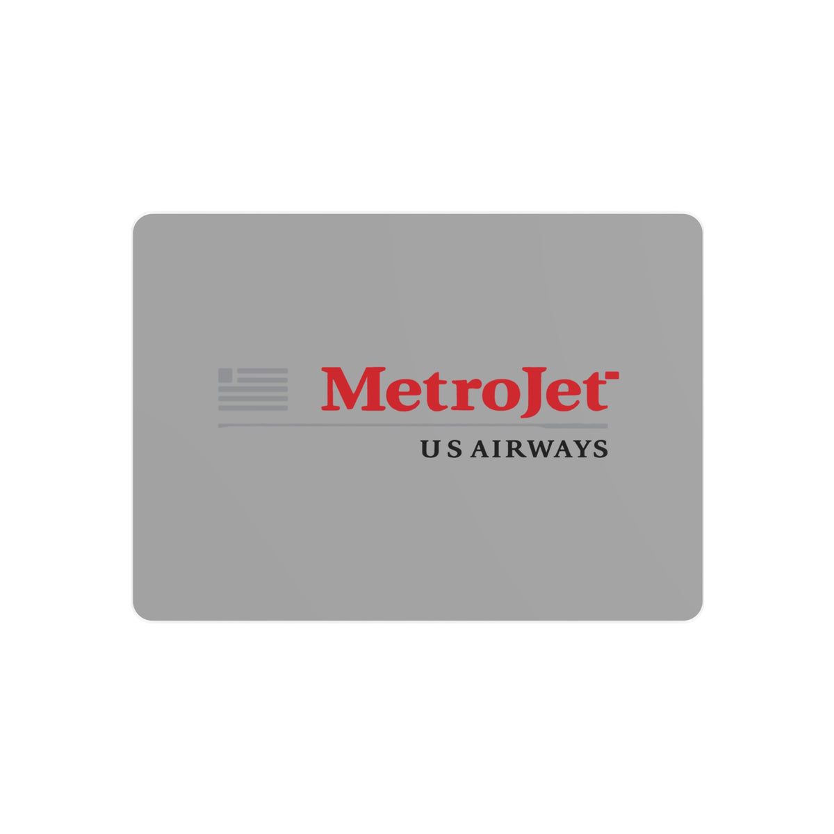 MetroJet Metal Sign