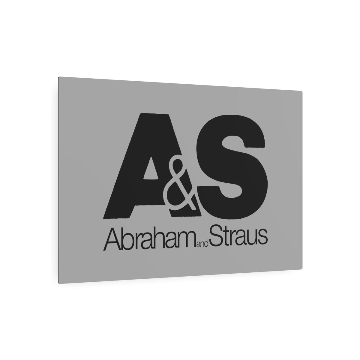 Abraham & Straus Metal Sign