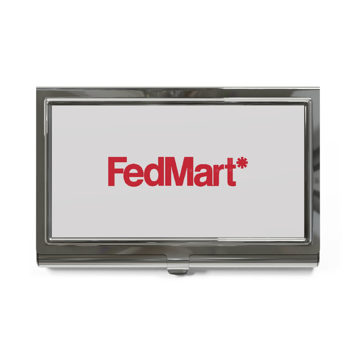 FedMart Metal Business Card Holder