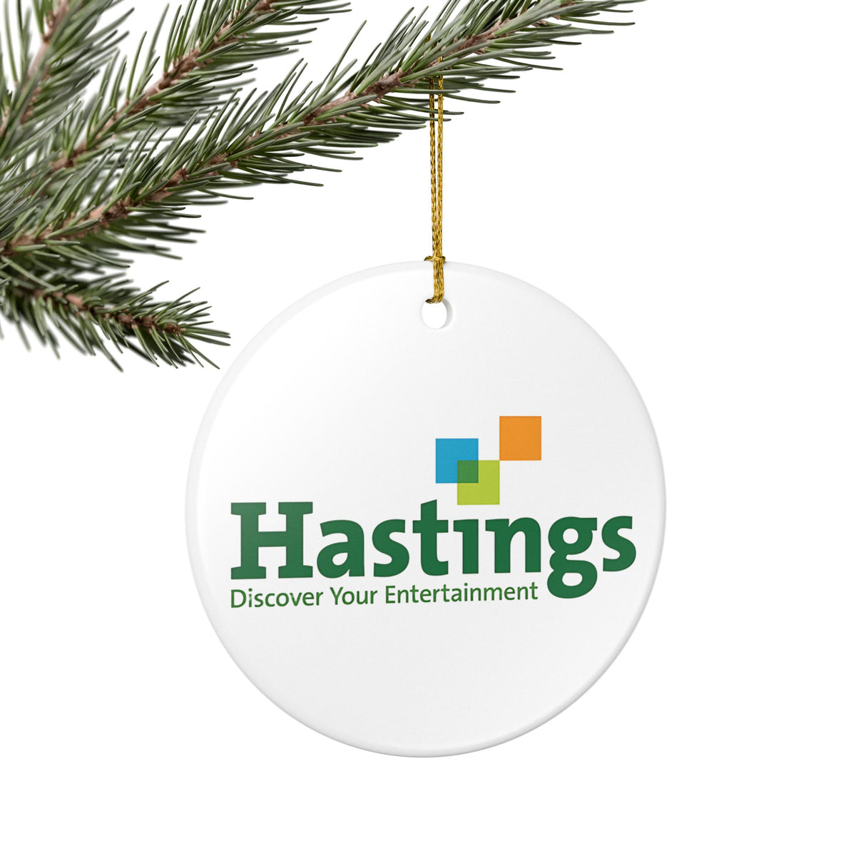 Hastings Entertainment Ceramic Ornament