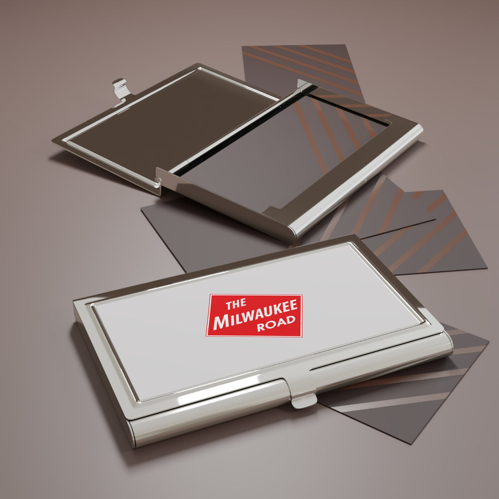 Chicago Milwaukee St. Paul and Pacific Railroad Metal Business Card Holder